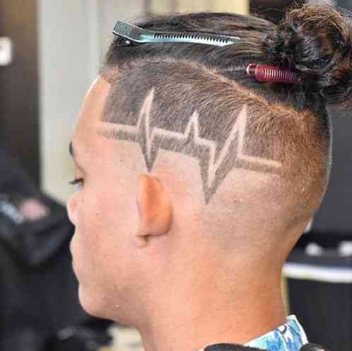 Coole Haarschnitt-Designs für Männer - rasierte Linien